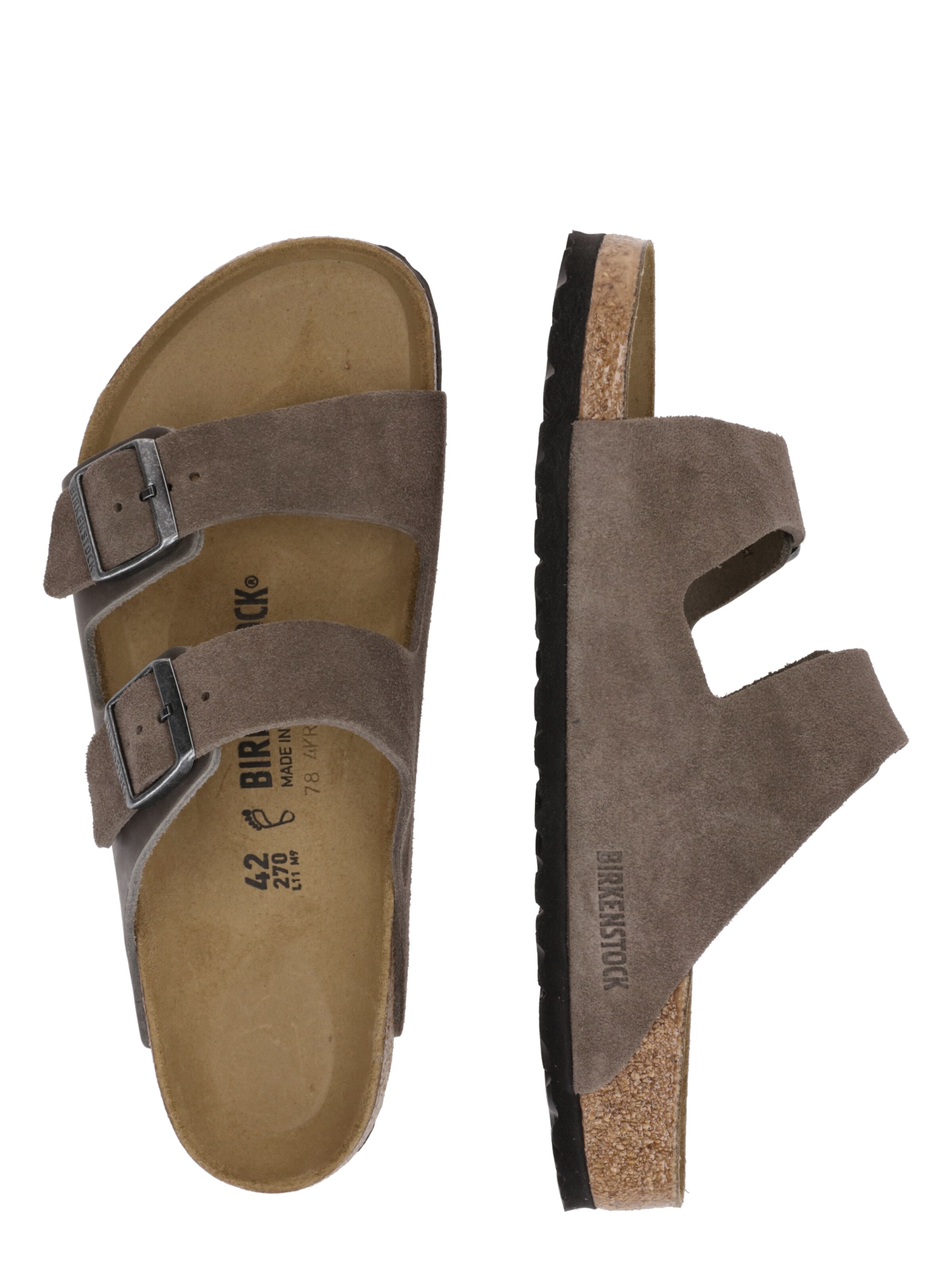 BIRKENSTOCK Plätu 'Arizona', värv hall