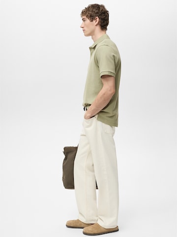 MANGO MAN Shirt 'REA' in Green