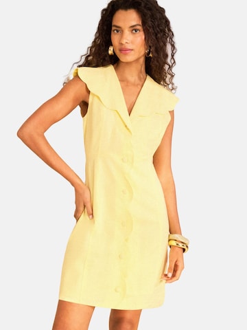 Robe love & roses en jaune : devant