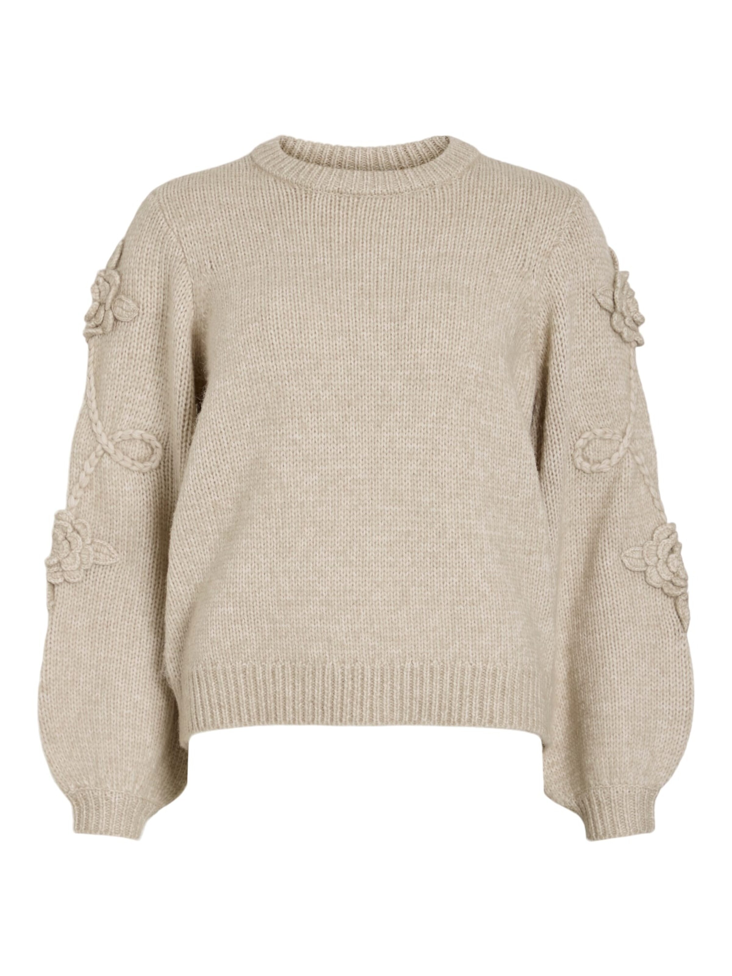 VILA Sweater 'faye' in Beige: front
