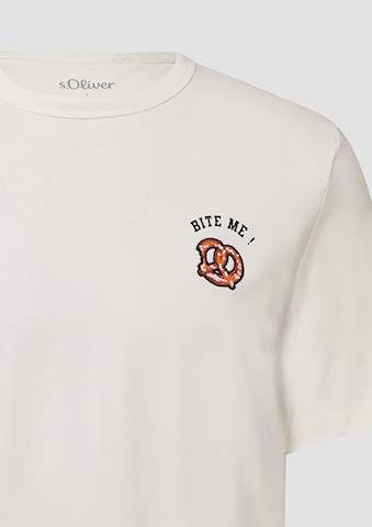 T-Shirt s.Oliver en blanc