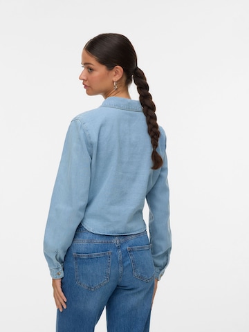 VERO MODA Bluse 'VMMelaney' i blå
