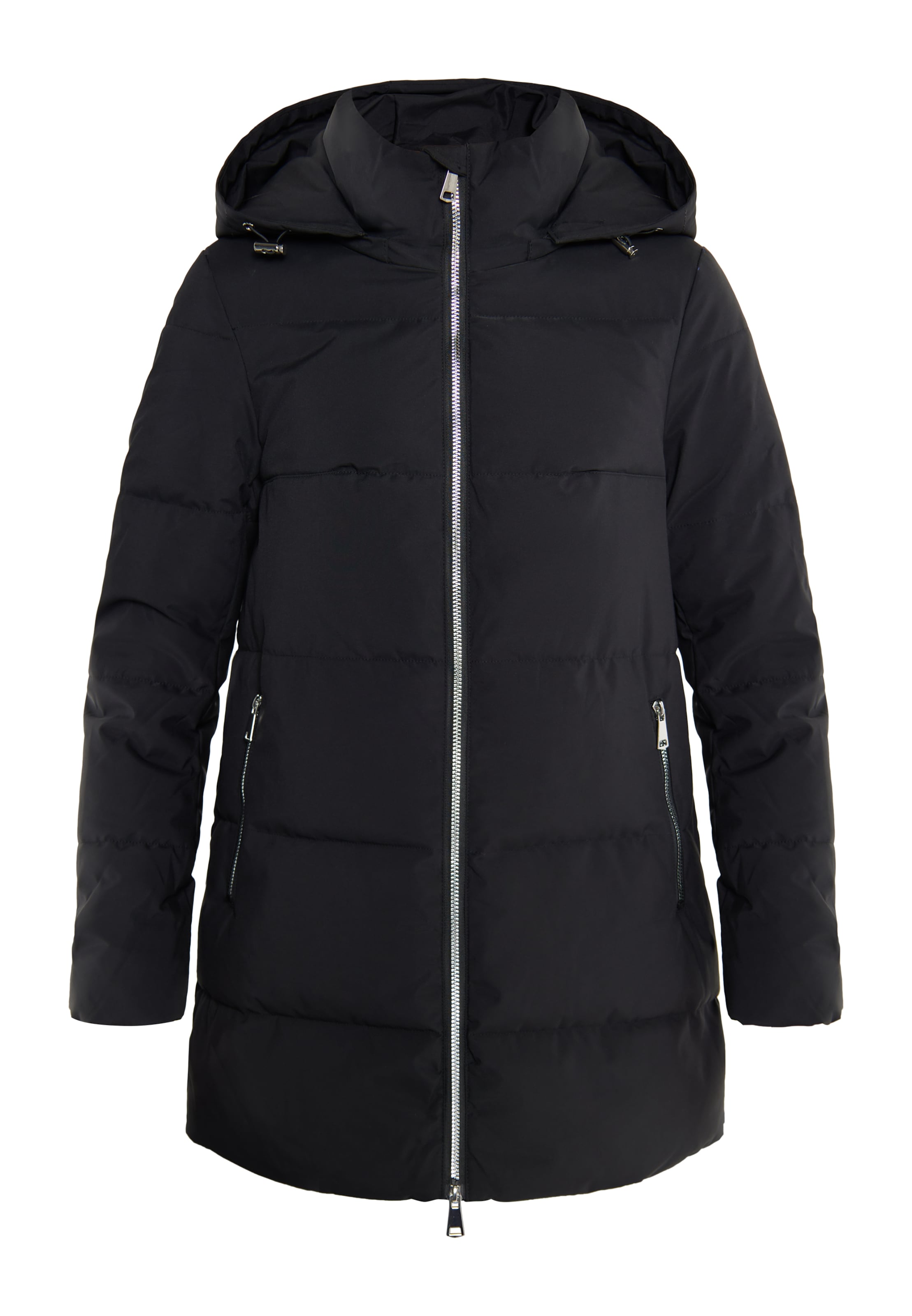 usha BLUE LABEL Zimski plašč 'Fenia' | črna barva: sprednja stran