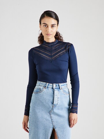 rosemunde Shirt in Blauw: voorkant