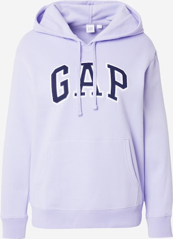 GAP Sweatshirt 'HERITAGE' i lila: framsida