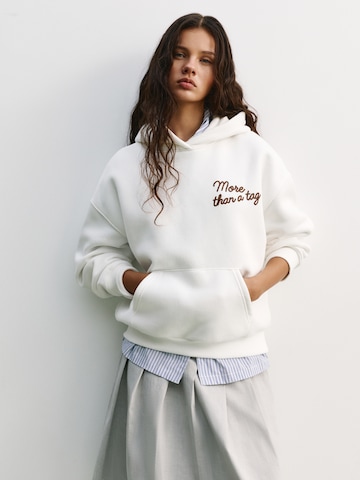 Pull&Bear Collegepaita 'PACIFIC' värissä valkoinen