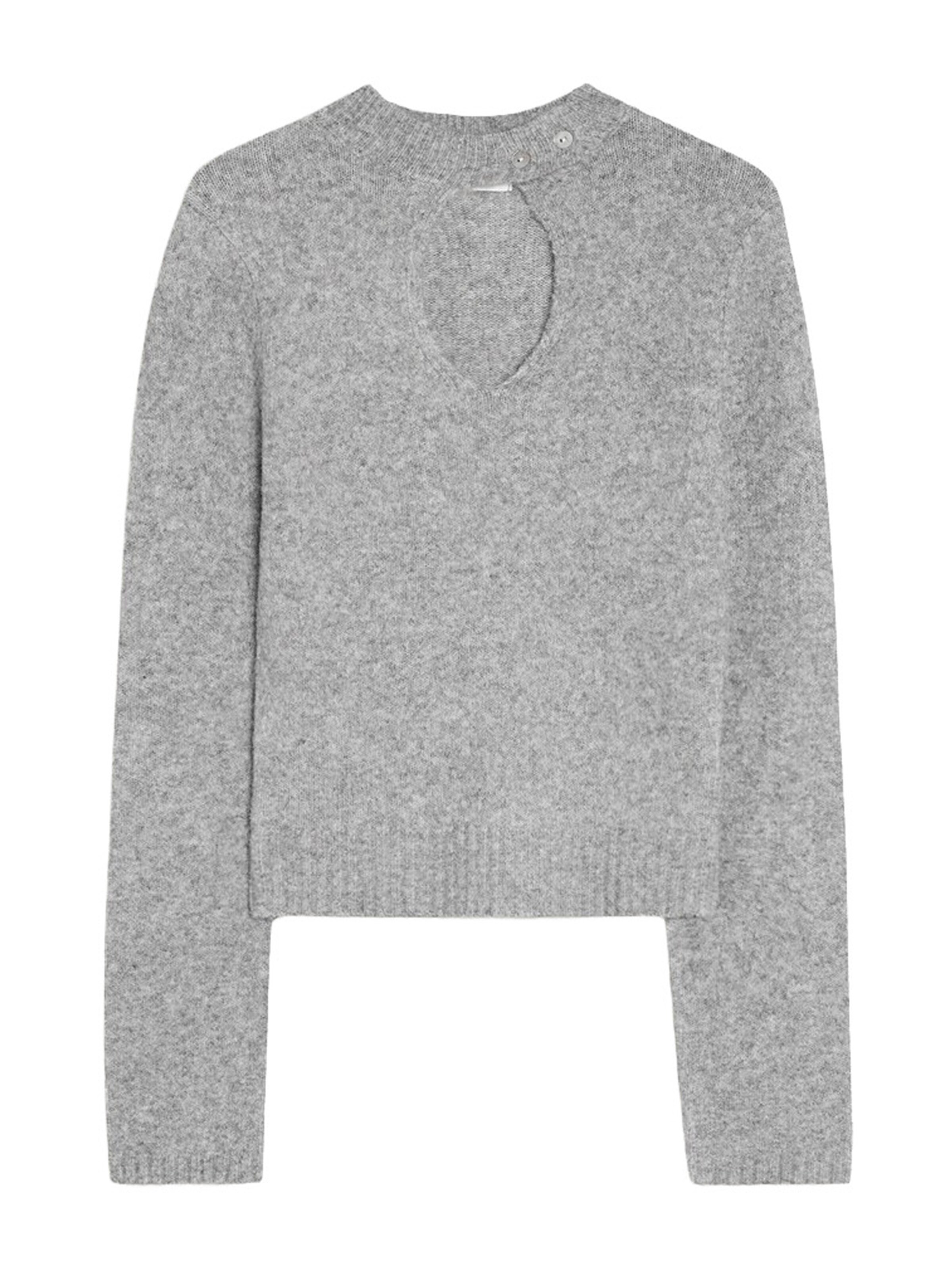 Bershka Sweater in Grey: front