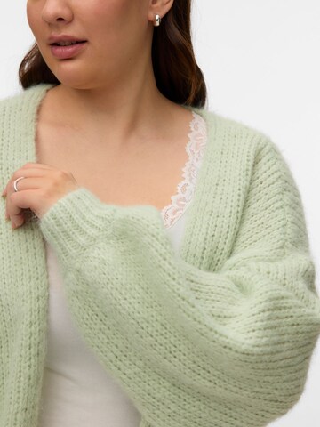 Vero Moda Curve Knit cardigan 'VMCMaybe' in Green