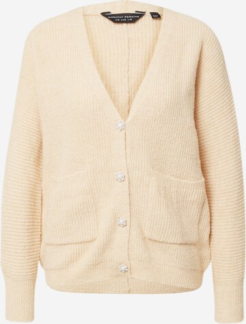 Cardigan Dorothy Perkins en beige : devant