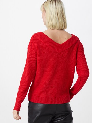 ONLY Pullover 'MELTON' in Rot