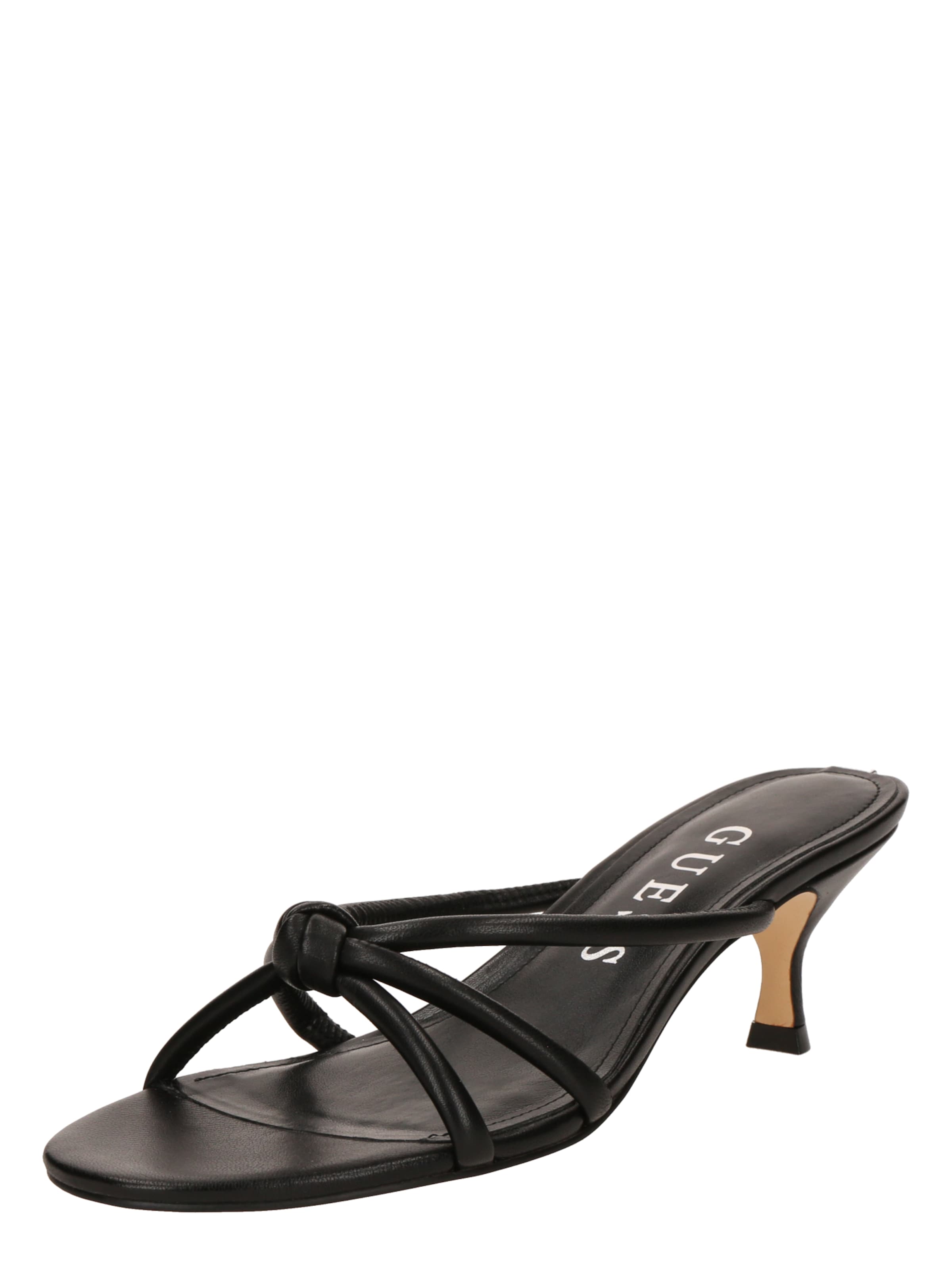 GUESS Pantoletter 'GARISA' i sort: forside