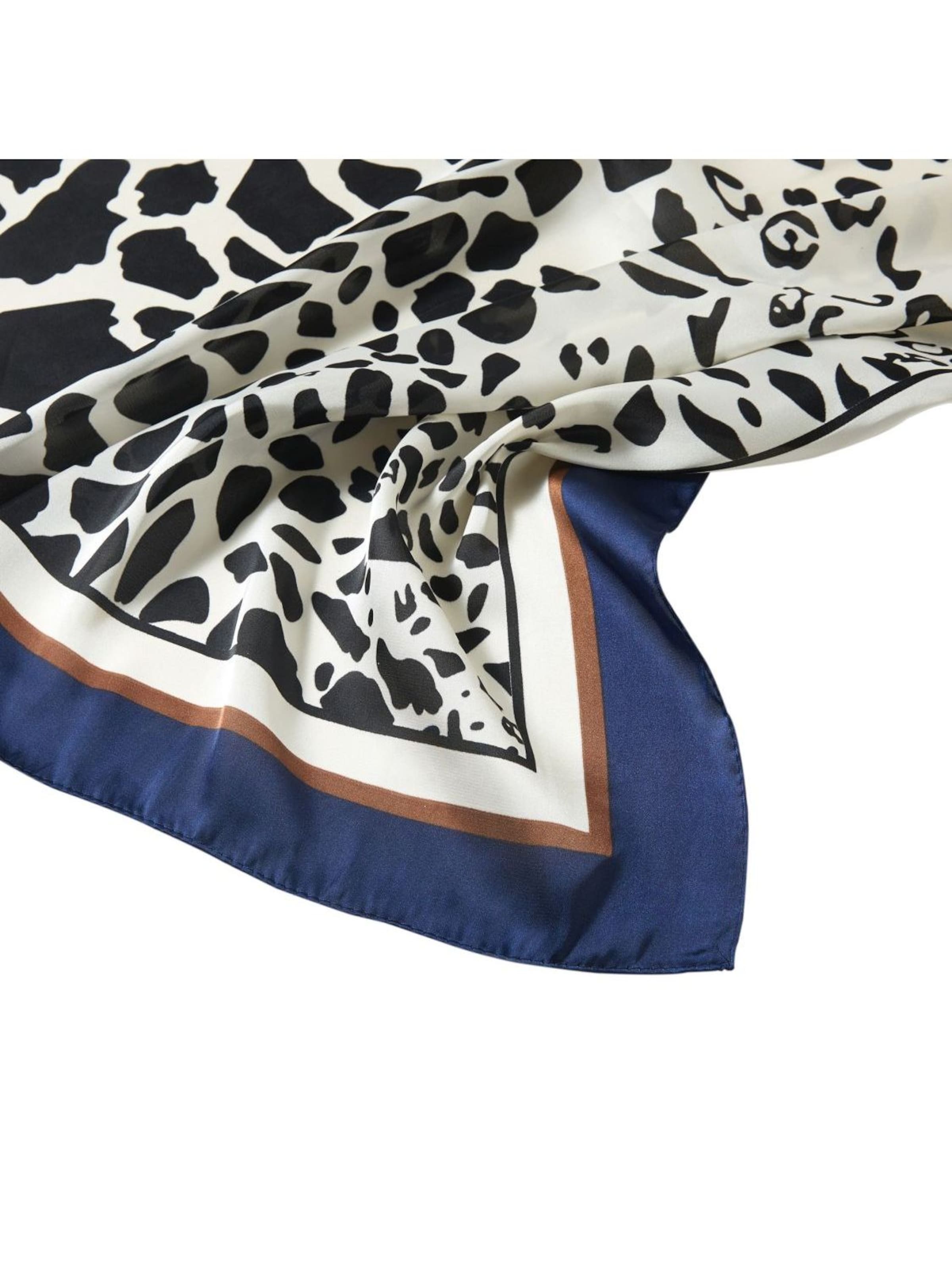 alberto cabale - Chal 'Petit carré de Soie Panter Process Cléo' en azul