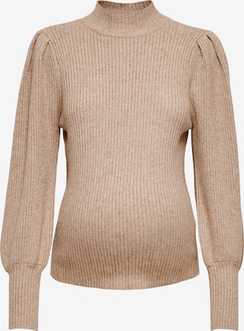 Only Maternity Sweater 'Katia' in Brown