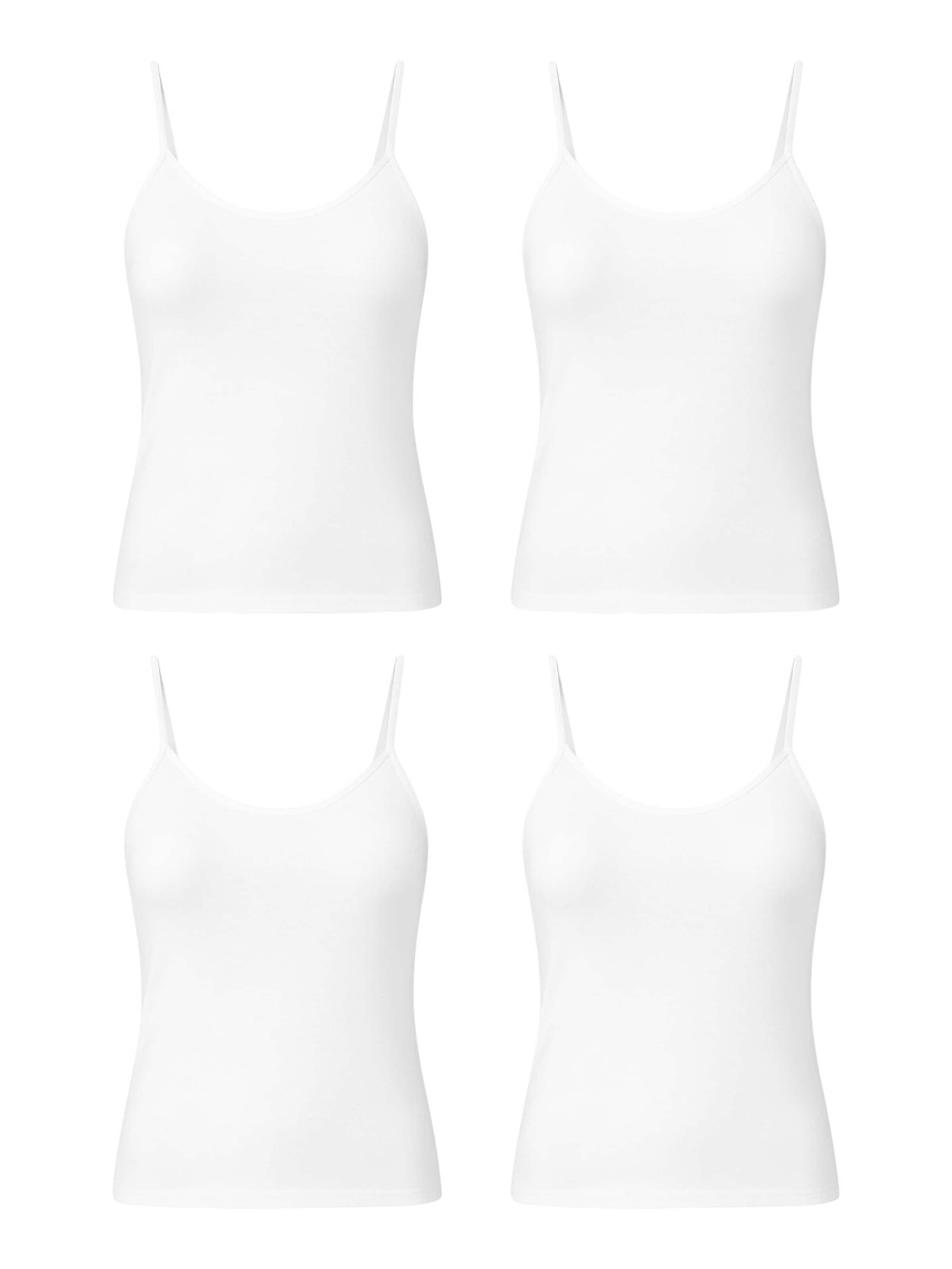 fashionshowcase Undertrøje 'Everyday-Spaghetti-Set' i hvid: forside