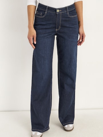 Cellbes of Sweden Wide leg Jeans in Blauw: voorkant