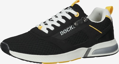 sárga / fekete / fehér Dockers by Gerli Rövid szárú sportcipők '50FL005', Termék nézet