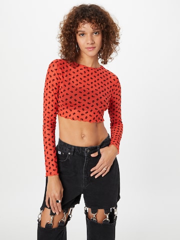 Nasty Gal Shirt in Orange: front