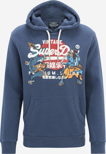 Superdry Sweater majica 'Tokyo' u opal / med / crvena / bijela, Pregled proizvoda