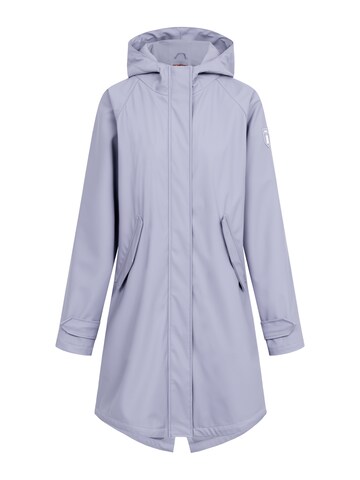 Derbe Regenjacke 'Traveby Friese Plain' in Lila: Vorderseite