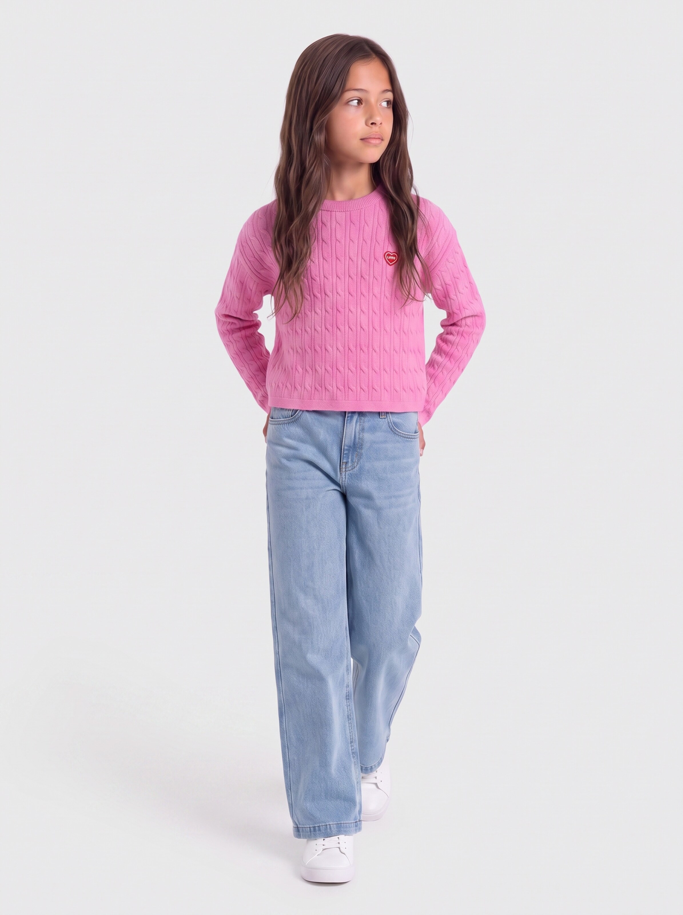ONLY GIRLS Trui 'KOGIBI' in Roze