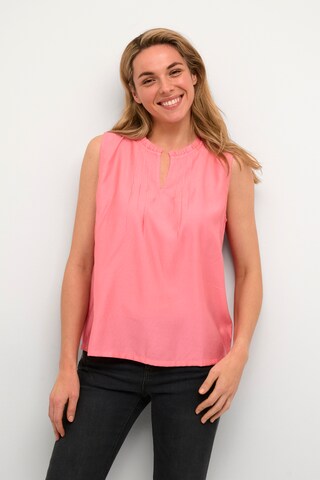 Cream Blouse 'Liselin' in Roze: voorkant