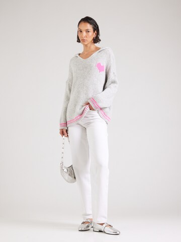 Pull-over 'Herz' Zwillingsherz en gris