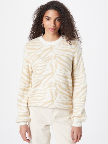 b.young Sweater 'JANNE' in White: front