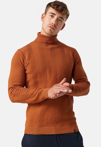 INDICODE JEANS Sweater 'Saini' in Orange
