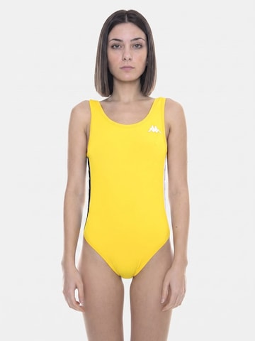 KAPPA Klassisk Badedragt '222 Banda Auber Bodysuit' i gul