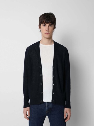 Scalpers Knit cardigan 'Paul' in Blue: front