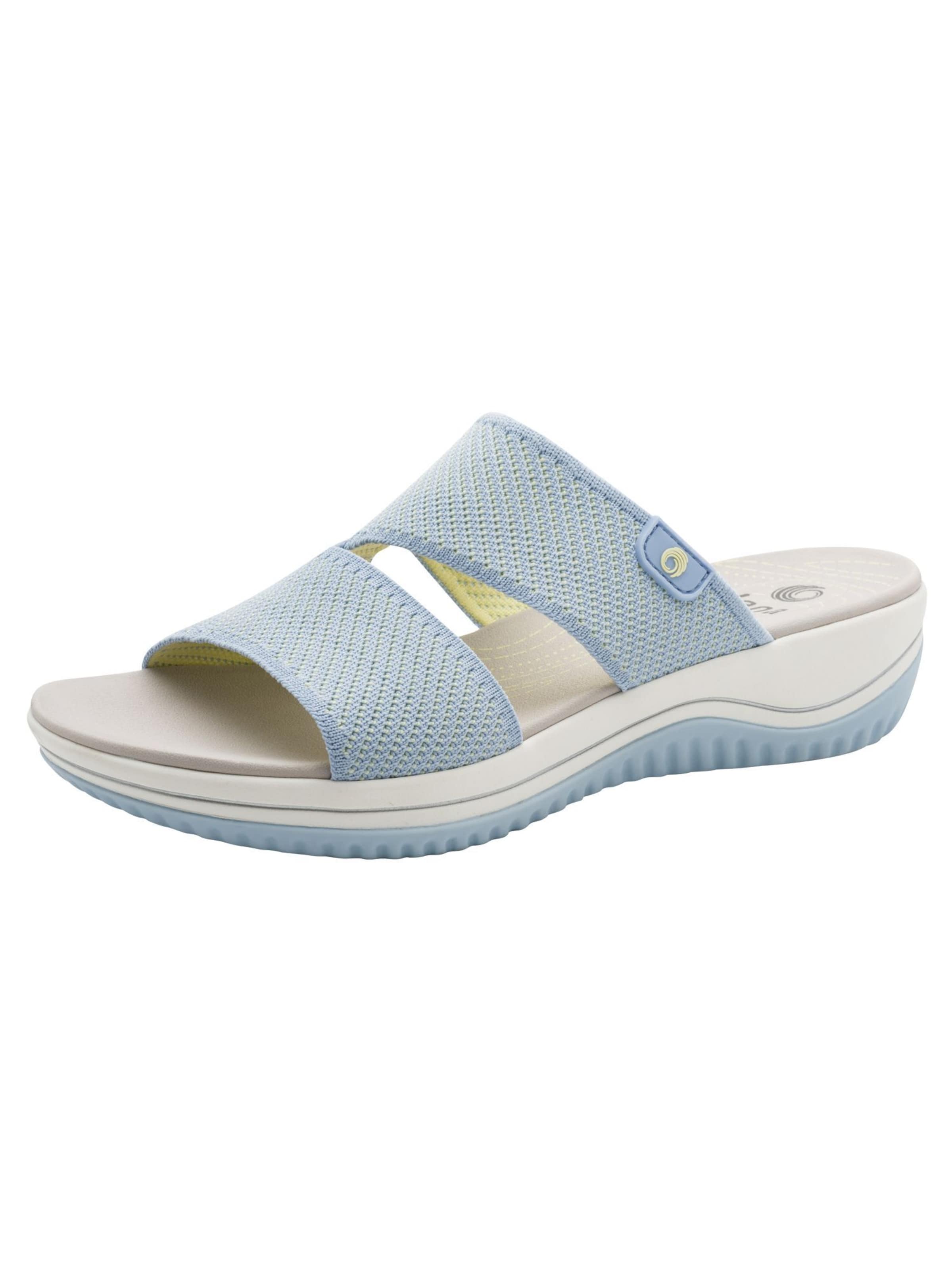 JANA Mules in Blue: front