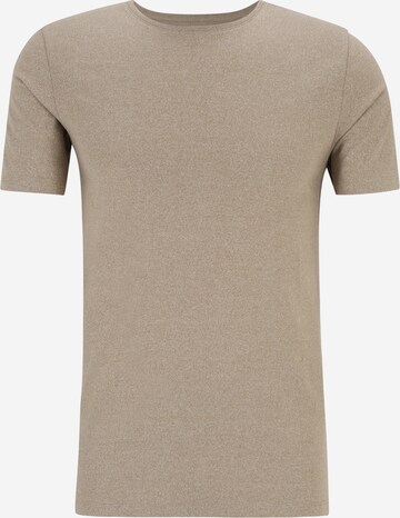 T-Shirt 'Mouliné' Lindbergh en beige : devant