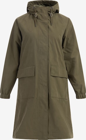 Parka mi-saison DreiMaster Vintage en vert : devant