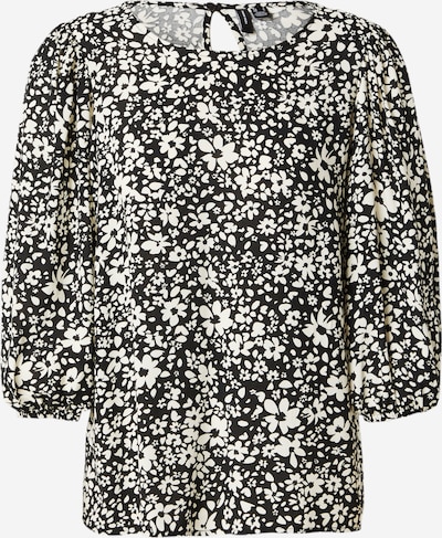 VERO MODA Blouse 'EASY' in de kleur Zwart / Wit, Productweergave