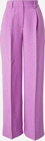 Nasty Gal Pleated Pants 'Tracy' in Purple: front