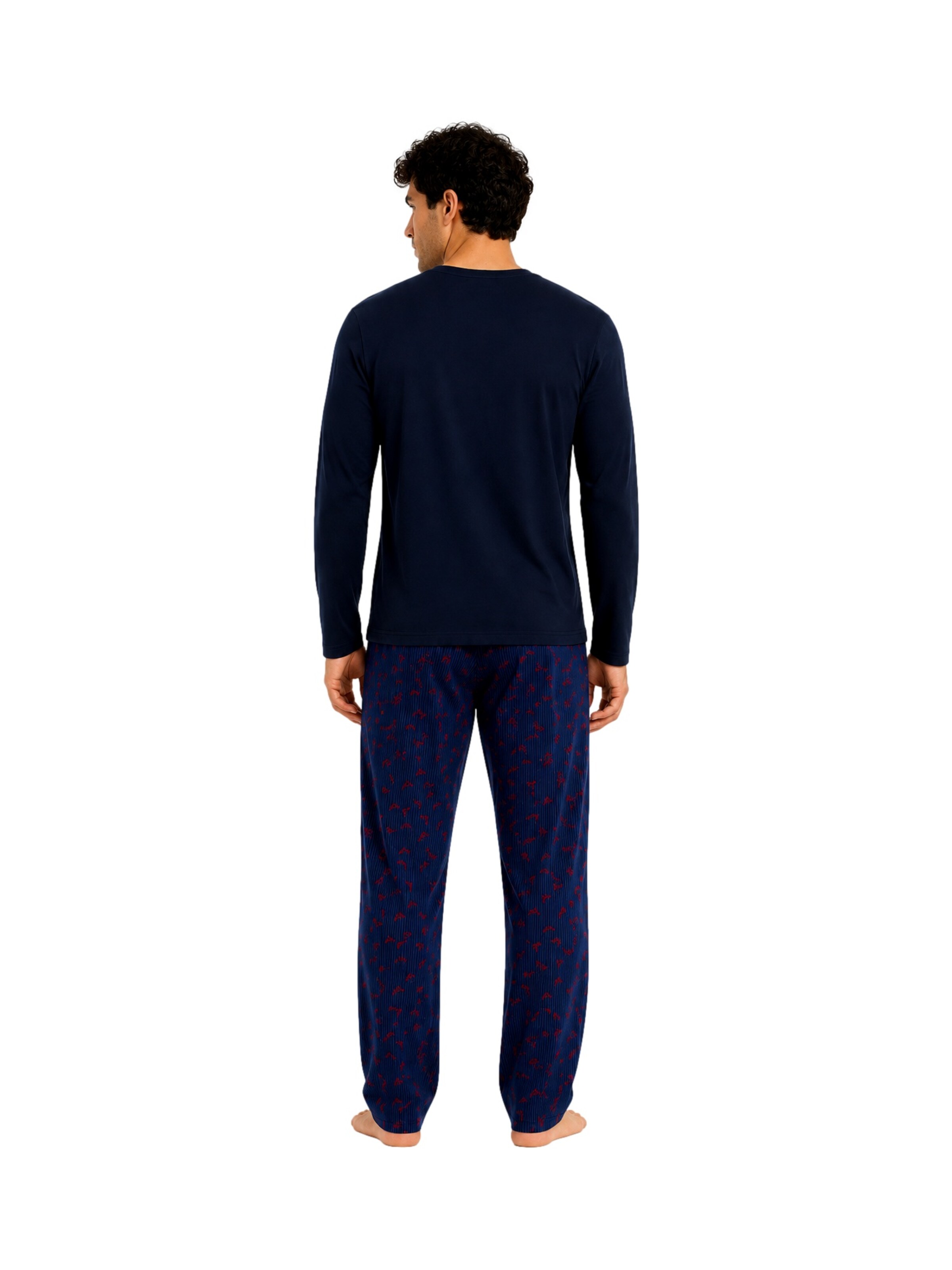 Emporio Armani - Pijama comprido em azul