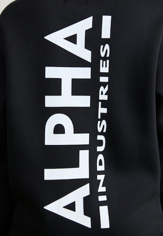 Felpa di ALPHA INDUSTRIES in nero