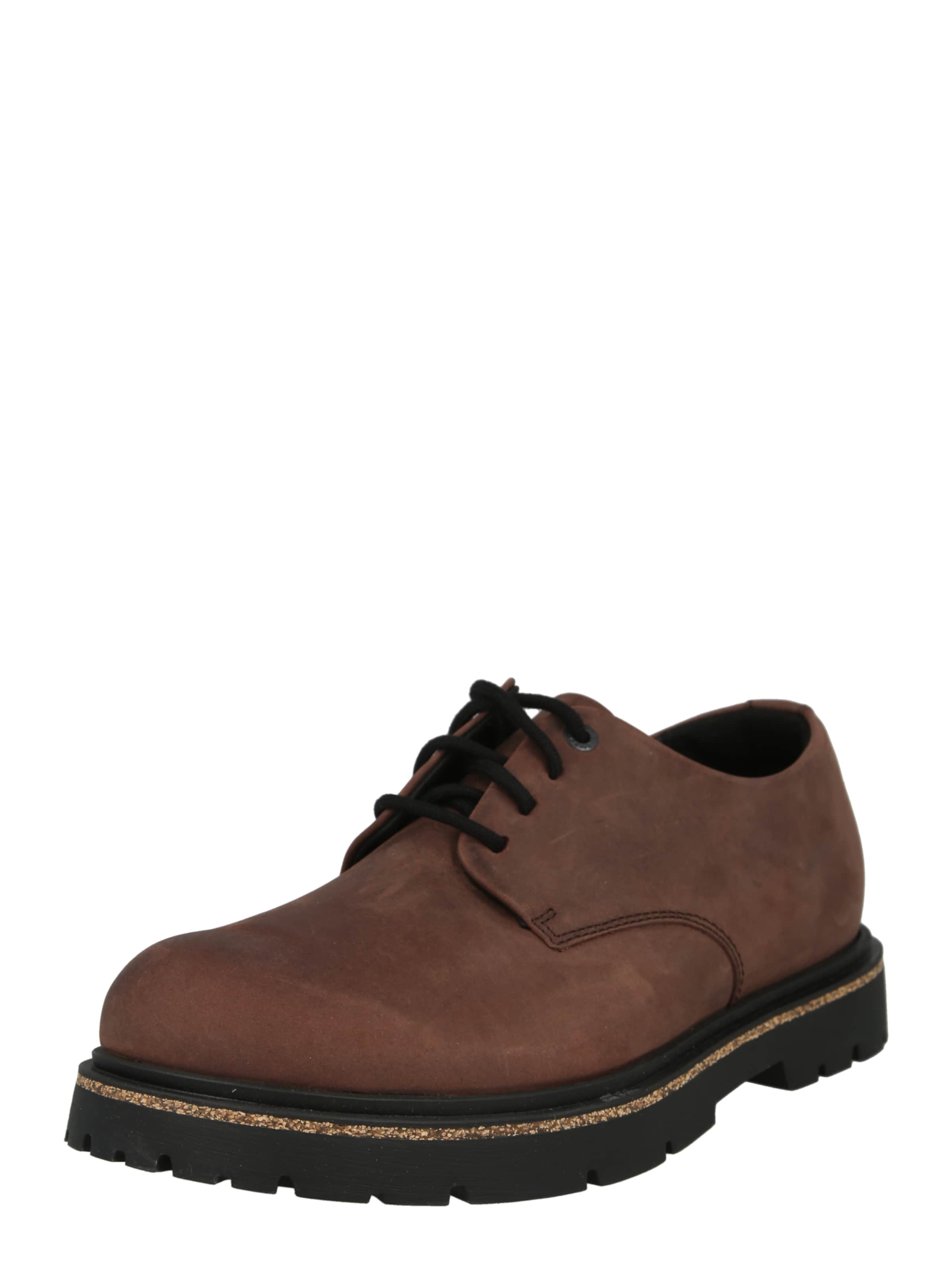 Chaussure à lacets 'LEOI Habana' BIRKENSTOCK en marron : devant