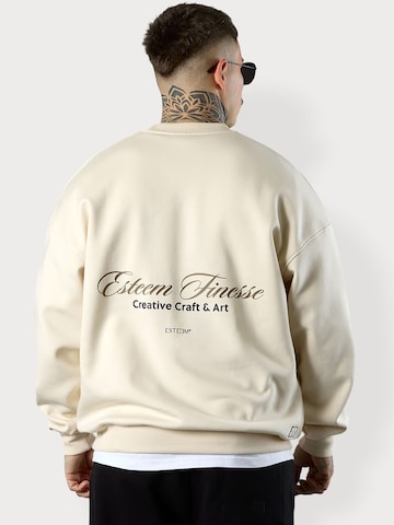 ESTEEM Sweatshirt 'Finesse' in Beige