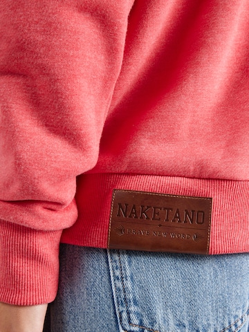 naketano Sweatshirt 'Krokettenhorst' i rød