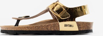 Bayton Sandal 'Rhea' in Gold: front