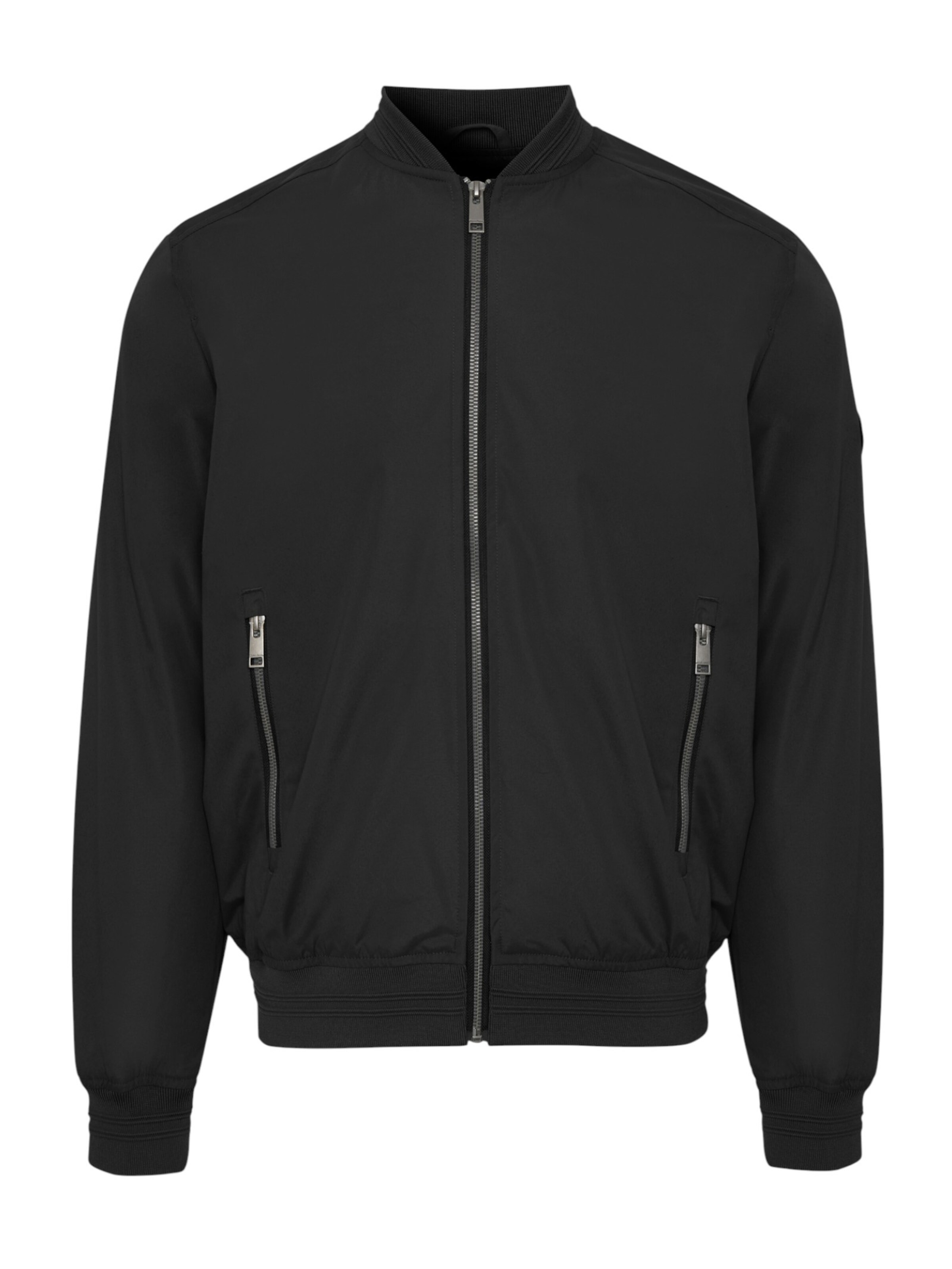 Threadbare Jacke 'Predict' in Schwarz: Vorderseite