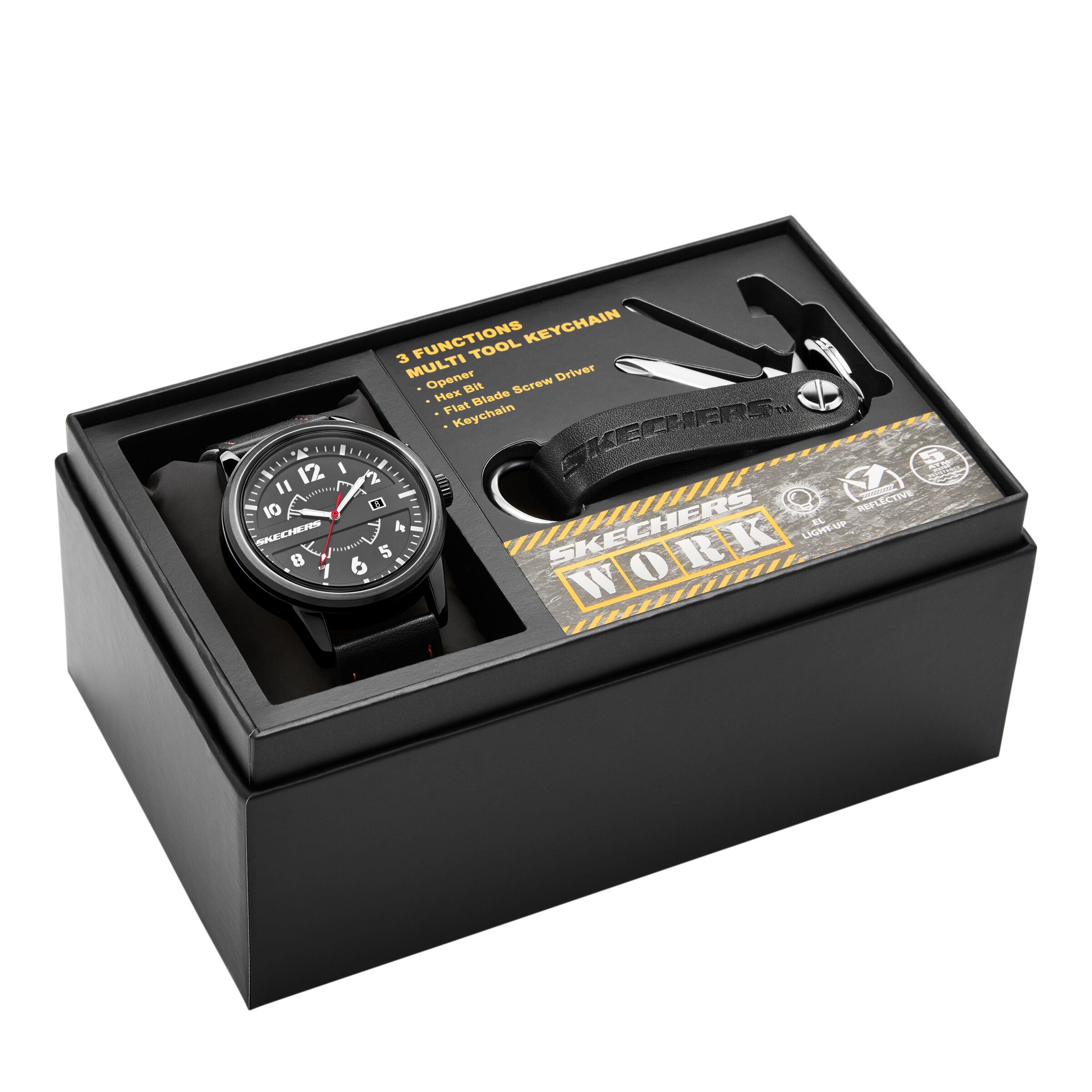 SKECHERS Uhr in Schwarz