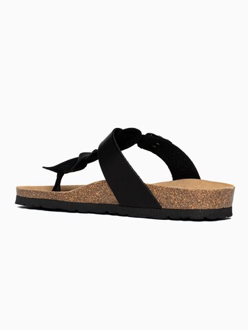 Flip-flops 'Huelva' de la Bayton pe negru