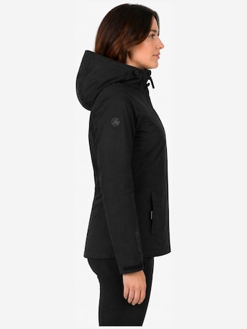 deproc Winter jacket 'Outdoorjacke LAVAL Damen Regenjacke, Wanderjacke' in Black