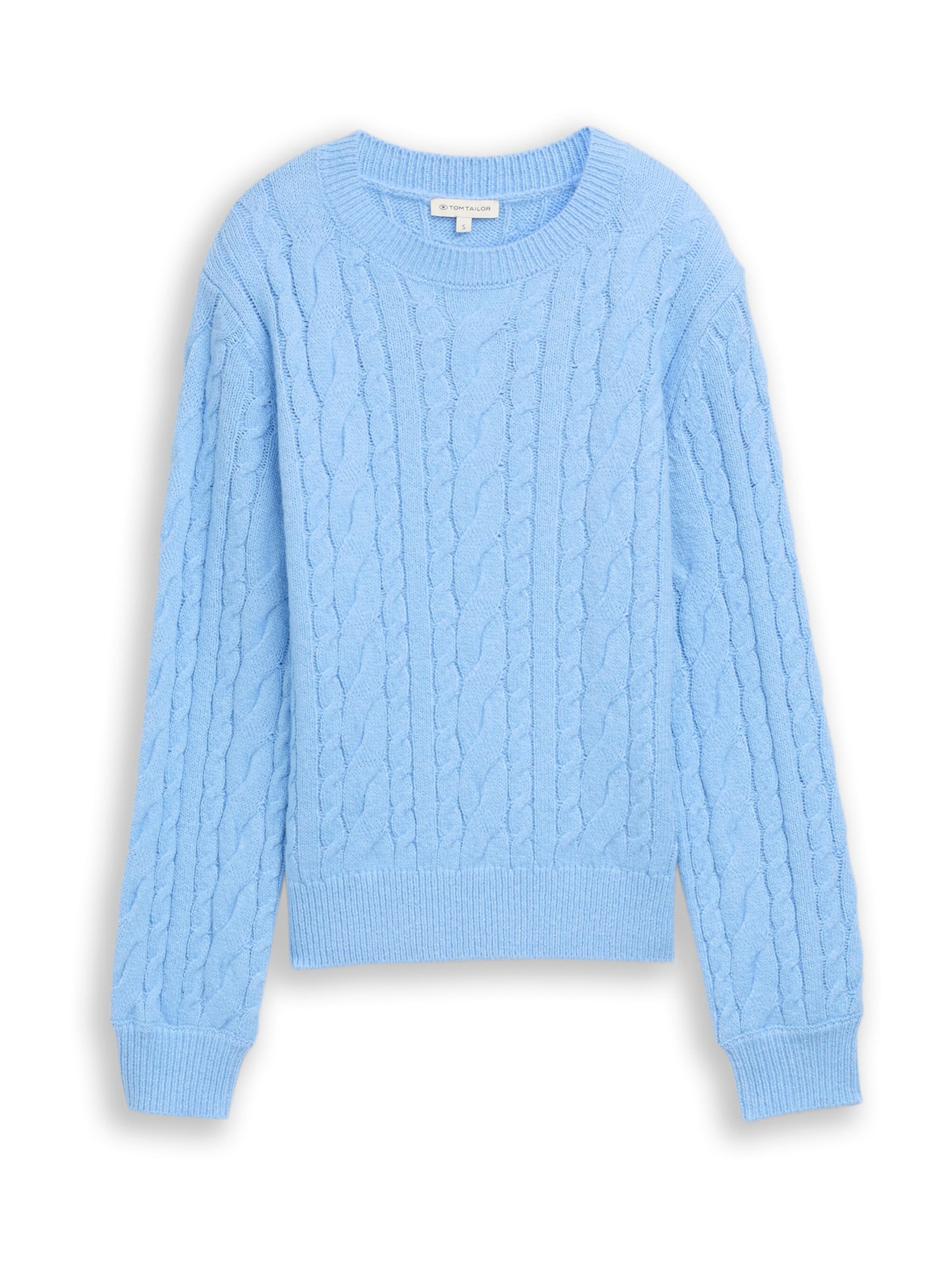 TOM TAILOR Пуловер в синьо: отпред