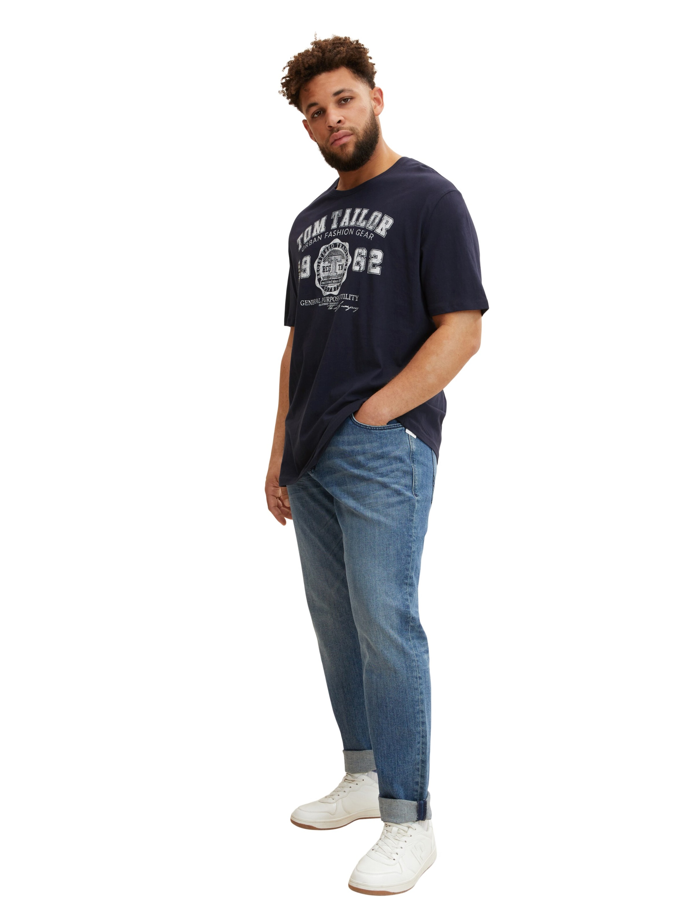 TOM TAILOR Men + Shirt in Blue