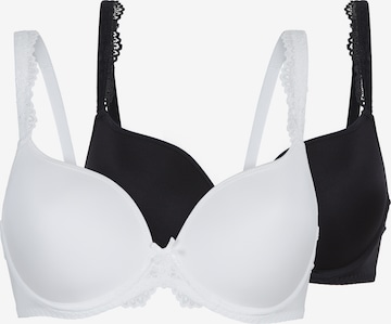 LingaDore Bra '1400-1' in Black: front