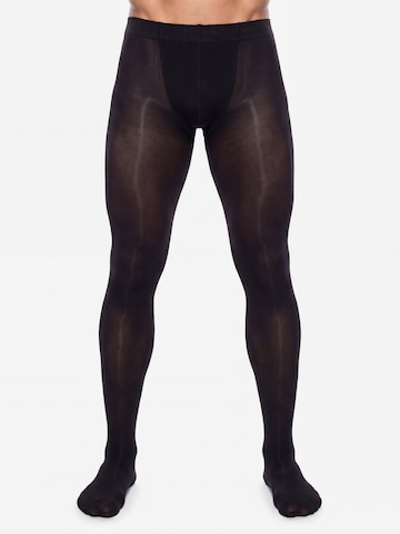 Sous-vêtements longs 'Microman 100 Microfaser Herrenstrumpfhose' GLAMORY en noir : devant