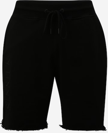 SikSilk Regular Pants in Black: front